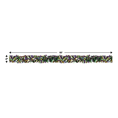 Guirlande festooning plastique à 6 plis pour décoration de fête volume - 4