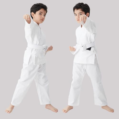 FIGHTSPIRIT Kids Brazilian Jiu Jitsu Gi Youth IBJJF Children’s BJJ Uniform Durable Pant & Jacket Belt Not Included