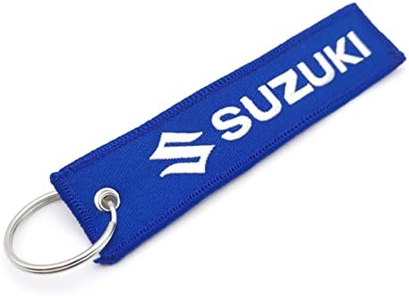 Motorcycle Key Tag Embroidered Keychain Key Ring Motorcycles Bike Biker Key Chain Accessories for Suzuki GS1200SS GSR400 GSX125 150 250 KATANA R GW250 SV650 TL1000