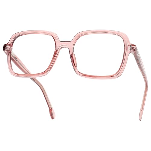 Jfxqdr RF6215 Blue Light Blocking Glasses For Women And Men, Retro Square Frame Computer Gaming Eyeglasses Anti Glare & Uv Rf6215  cover
