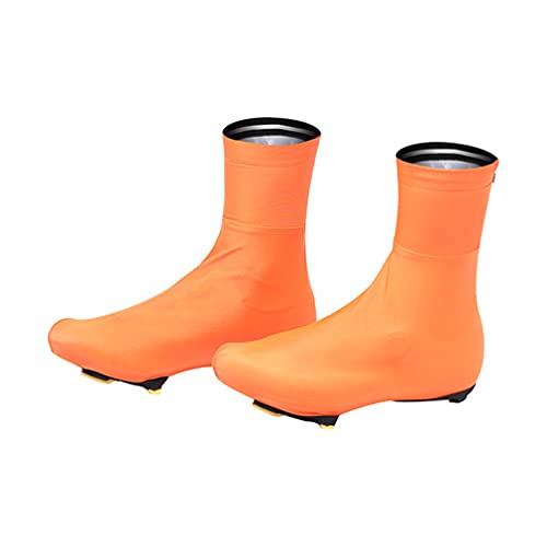 Cubres zapatos ciclismo hombre mujer, naranja, L miniatura 1