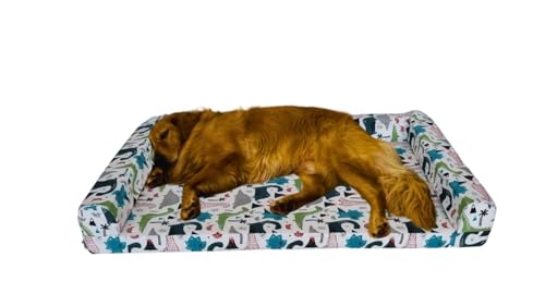 Cama Sofá Pet Grande 120x80x17cm 100% Acquablock e Resistente - Escolha a Cor - Pet Querido (DINO LI