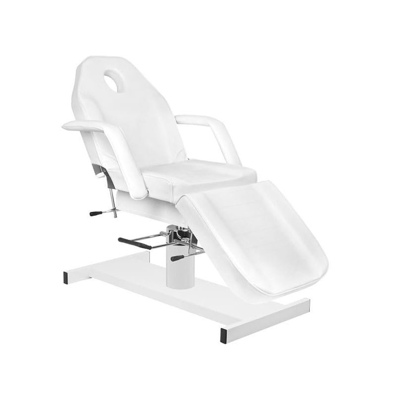 PLUS SANTE - Ment Black, Fauteuil de Soin hydraulique Professionnel - Multifonctionnel, Rotation 360°, Réglable et Confortable, Largeur 65 cm (Blanc)
