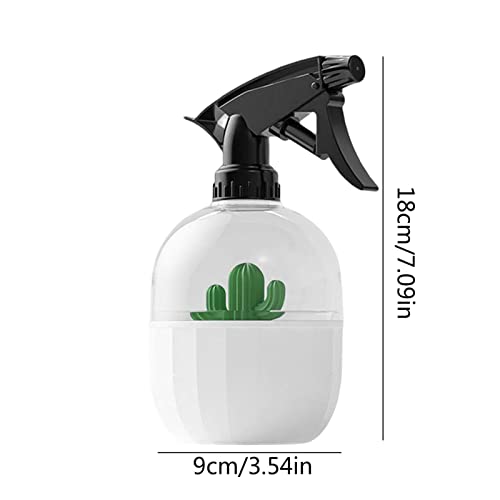 Garrafa de spray de água | Garrafas de spray pequeno cacto bonito,Garrafa de spray portátil com rega