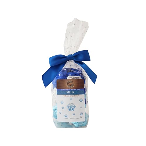 Vermont Nut Free Chocolates Holiday Chocolate Snowflakes (Milk Chocolate) 5 Ounces, Nut-Free...