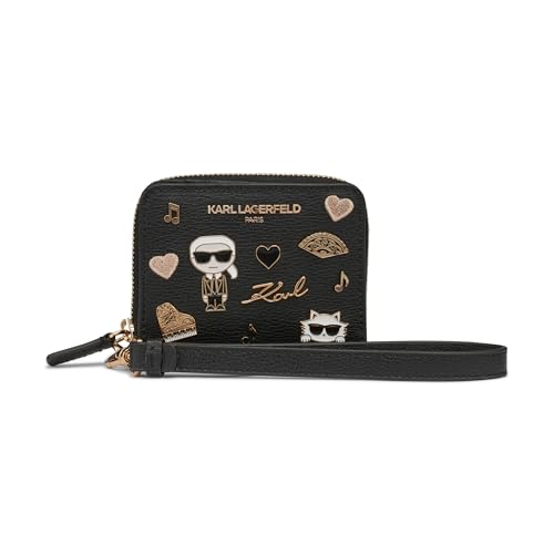 Karl Lagerfeld Carteira Paris Jacqueline SLG, preta/dourada