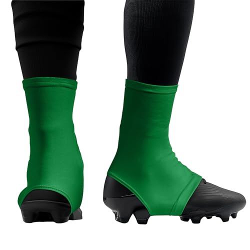 Gridiron Gladiator Football Spats - Spat Cleat Covers for Youth or Adult - Cover Cleats for Baseball Soccer Football - Shoe Sleeves - Sports Gear - Green - Medium