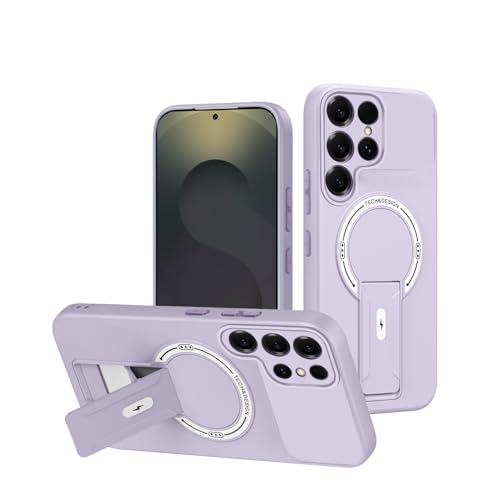 �Ή��@�� for Realme C85 Pro �L�b�N�X�^���h�yTPU+PC�z�}�O�l�b�g���J�����p�ϏՌ��P�[�X Purple