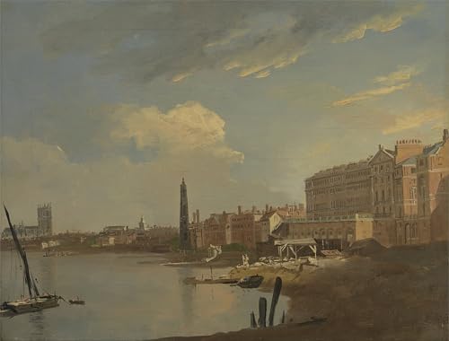 Impression d'art tableau la Tamise et l'Adelphi William Hodges image sur toile