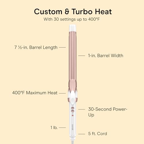 Conair Double Ceramic 1 in. Extra Long Barrel
