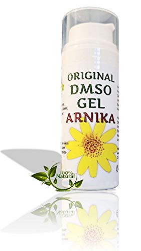 DMSO Gel - DMSO ungüento de DMSO con hierbas de árnica, 99,9% de pureza dimetilsulfóxido Ph. EU., en botella de HDPE con bomba dosificadora, para humanos y animales 50