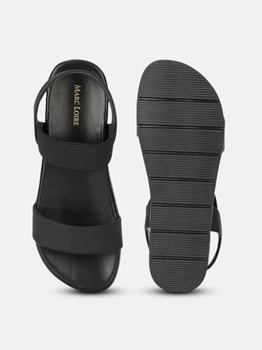 Image of Marc Loire Women Smart Casual Platform Heel Fashion Sandal With Slingback Strap