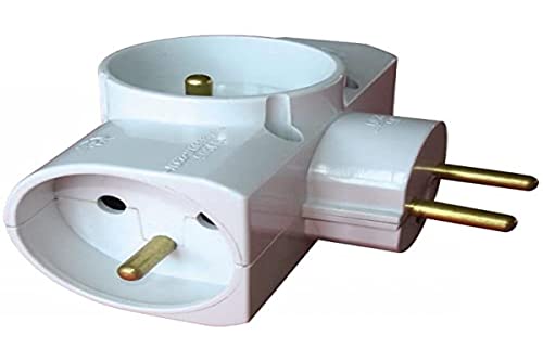 Zenitech - Multiprise 3 Prises latérale - Triplite - 3x16A - Blanc