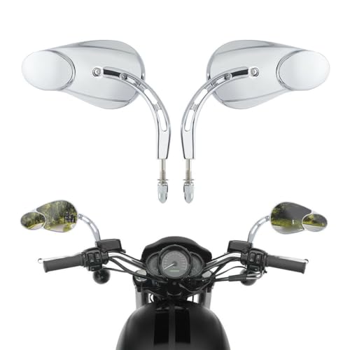 Espejos universales cromados para devorar kilómetros en tu Harley Street Glide 3