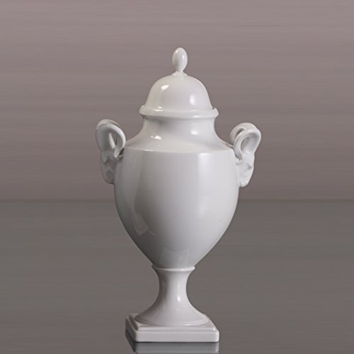 Kaiser Porzellan Vase with Lid, Porcelain, White
