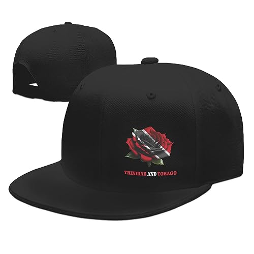 KWQDOZF Casquette de Baseball à visière Plate Ajustable avec Motif Drapeau de Trinité-et-Tobago pour Homme et Femme