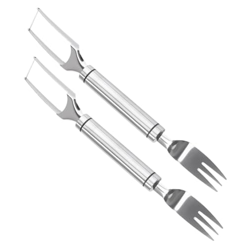 Luxshiny 2pcs Watermelon Cutter Portable Fruit Slicer Fork Tool for Easy Melon Cutting and Serving Kitchen Outdoor Gatherings