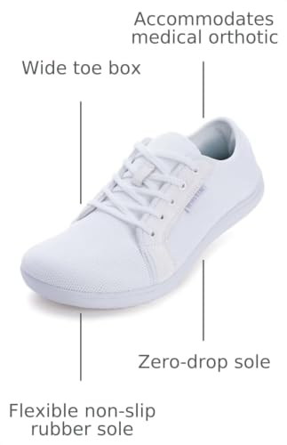 Image of WHITIN Men's Wide Minimalist Barefoot Sneakers | Zero Drop Sole | Optimal Relaxation