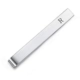 HONEY BEAR Homme Initiale Lettre Alphabet Pinces à Cravate,Taille Normale pour Le Cadeau d...