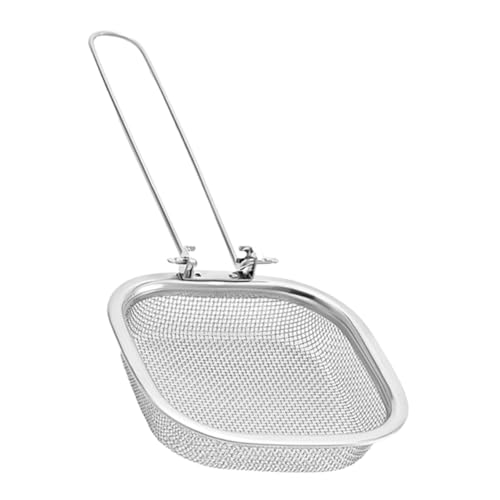 LABRIMP Cesta de Freír Plegable Inoxidable Filtrar Fritos Colador Patatas y Aperitivos Herramienta de Cocina Freír y Escurrir