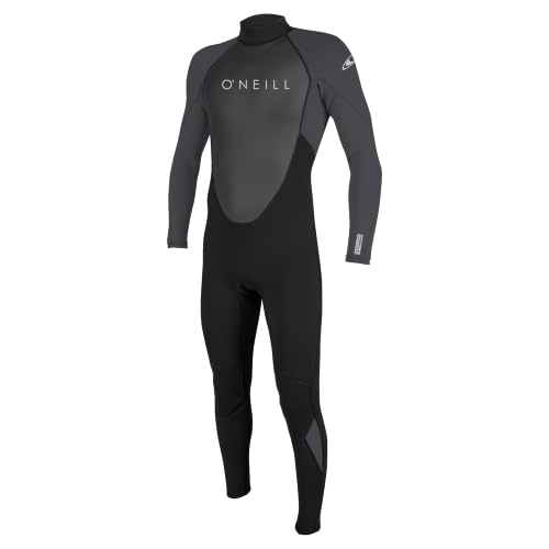 O'Neill Wetsuits Roupa de mergulho masculina REACTOR-2 3/2 mm com zĂper traseiro completo, preto/grafite, mĂ©dio