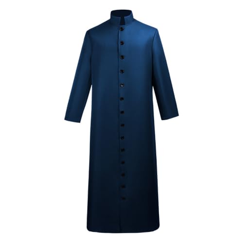 Clergy Cassock Church Minister robe vestment for Pastor Vestments Robe Halloween Party
