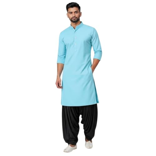 Image of Mens Pure Coton Kurta Dhoti Set | Traditional Ethnic Wear for Festive & Wedding Men's Cotton Kurta with Dhoti Set | Comfortable Ethnic Traditional Outfit Stylish Men's Cotton Kurta Dhoti Set.