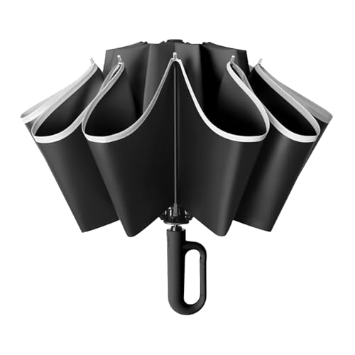 Paraguás Reversible,Paraguas Plegable Portátil | Protección Solar Invertido Plegable para Viaje Senderismo Paseo Exteriores Unisex