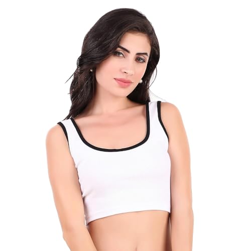 Image of SriSaras Women's Premium Cotton Strechable Tank Tops