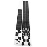 Vaguelly ユニバーサル車のボンネットストライプステッカー 自動車ボディ用デカール サイド装飾付き 車の外装 雨や外線に強い 自己粘着式