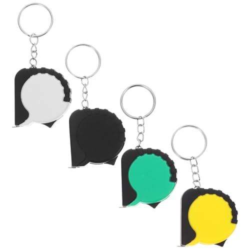 Set de 4 cintas métricas retráctiles de bolsillo miniatura 1