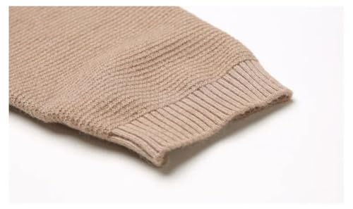 Men's Coarse Floral Cardigan, Solid Color, Round Neck, Pockets, Casual Pullover Sweater4