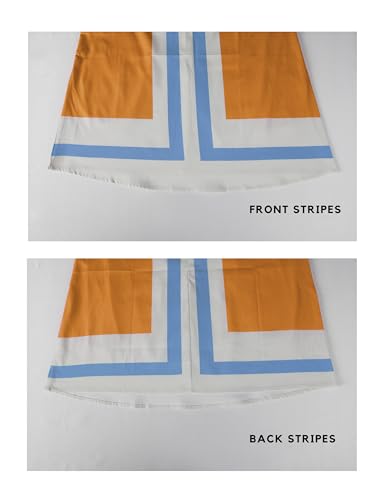 Image of Fiona Jolin Women's Striped Mini Dress Boho Shoulder Strap Sundress Summer Cover Up Dress for Beach