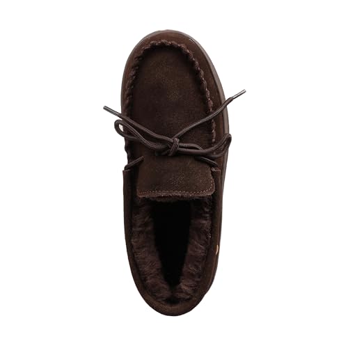 Image of Lamo Women's Lana Moccasins Women - Premium Suede Upper, Luxurious Faux Fur Lining, Ortholite Foam Footbed with Australian Sheepskin, TPR Outsole - New Upgraded Women's Moc