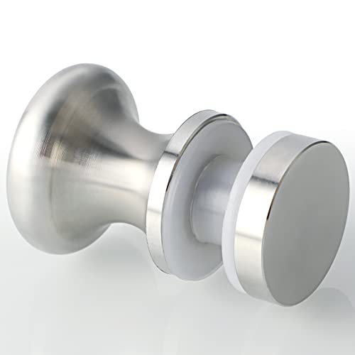 Alise Xls200Db-Ls Bathroom Round Single Sided Shower Glass Door Handle Pull Bathroom Door Knobs,Solid Sus 304 Stainless Steel Brushed Nickel #TOP6