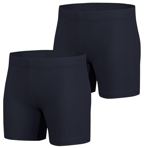 Xioker Boy Square Legs Swim Jammer with UPF50+,Youth Boy Jammer Swimming Shorts for Training(Black Two Pack Square L) by Xioker - Used condition - US$16.16