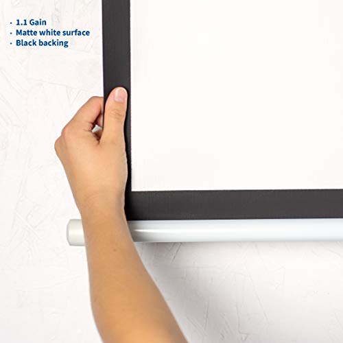 Vivo 80 Inch Projector Screen, Diagonal 16:9 Projection Hd, 4K 3D 1080P Hd Manual Pull Down Matte White Home Theater Vivo, Ps-M-080 #TOP7