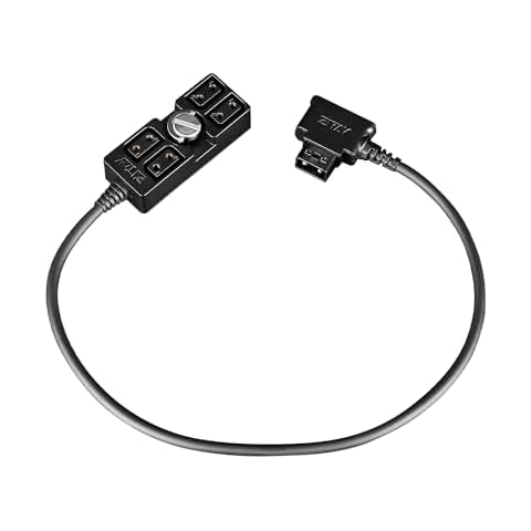 ZITAY D-tap 1x4 Power Splitter Hub with Reverse Insertion Prevention Adapter for VMount Battery Cover
