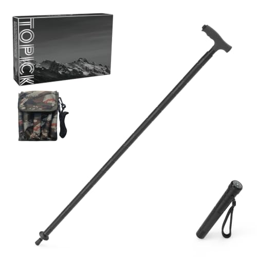 Bâton de trekking aluminium ajustable pour randonnée et camping