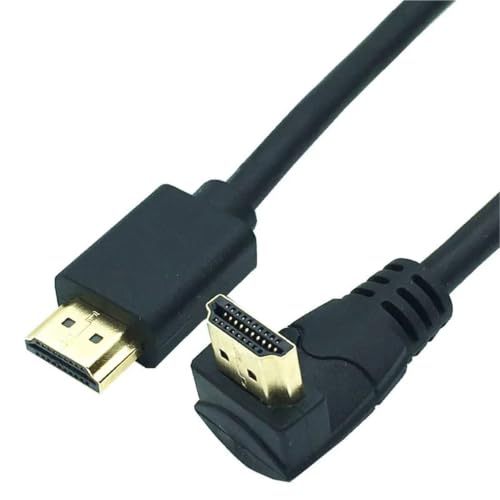 Cable 4K HDTV 2.0 tipo A macho a hembra prolongador 3D con codo de 1.8m 4