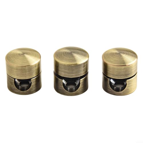 Lot de 3 clips métalliques pour organiser les câbles de charge et de données avec fixation sécurisée pour la maison ou le bureau (bronze)