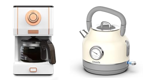 Set Tetera Eléctrica Retro y Cafetera Goteo Amaste miniatura 1