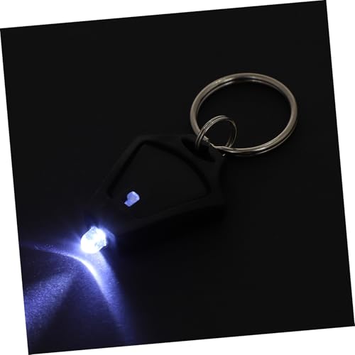 TOYANDONA 5Pcs Plastic Key Ring LED Lamp Portable Emergency Keychain Light Lightweight Mini Flashlight for Purses Backpacks Zippers for Outdoor Activities and DIY Accessories