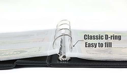 Coin And Currency Collection Book Album, Include 130 Pockets Coin Collecting Book Holder, 60 Pockets Paper Money Currency Collection Supplies Holders #TOP4