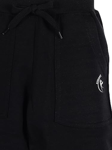 Image of KiddoPanti Boys Solid Fleece Track Pants | Cotton Poly Fleece Fabric | Ankle Length Bottom Rib | 2 Front Patch Pocket | Elastic Waist & Drawcord | Jogger Track Pants for Boys