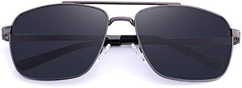Rectangular Polarized Sunglasses for Men