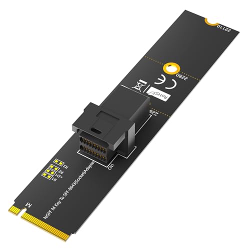 Módulo de llave M SFF-8643 para disco de estado sólido SFF-8643 NVMe de 36 pines, adaptador de disco duro para disco duro de 750 estados sólidos