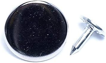 GoldStar Tool Plain Jeans Button Rivets, Dome Shaped, Plain Face Rivets for Fabric, Leather, Upholstery | Apparel Accessories Black, 100