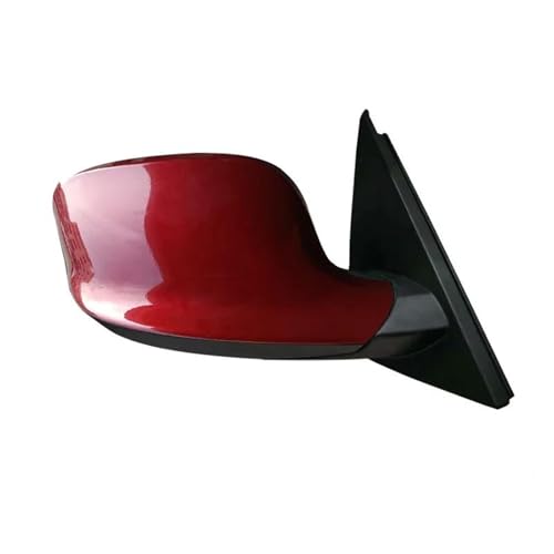 バックミラーアセンブリ に適合する X1 E84 2009-2013用カーサイドバックミラーアセンブリ オートサイドミラー 電動折りたたみ式ヒーター 車のバックミラーアセンブリ(赤,Manual R)