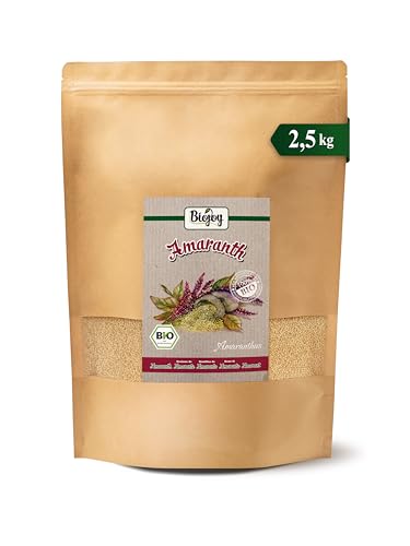 Biojoy Semillas de Amaranto Ecológicas (2,5 kg), crudas y enteras, sin aditivos